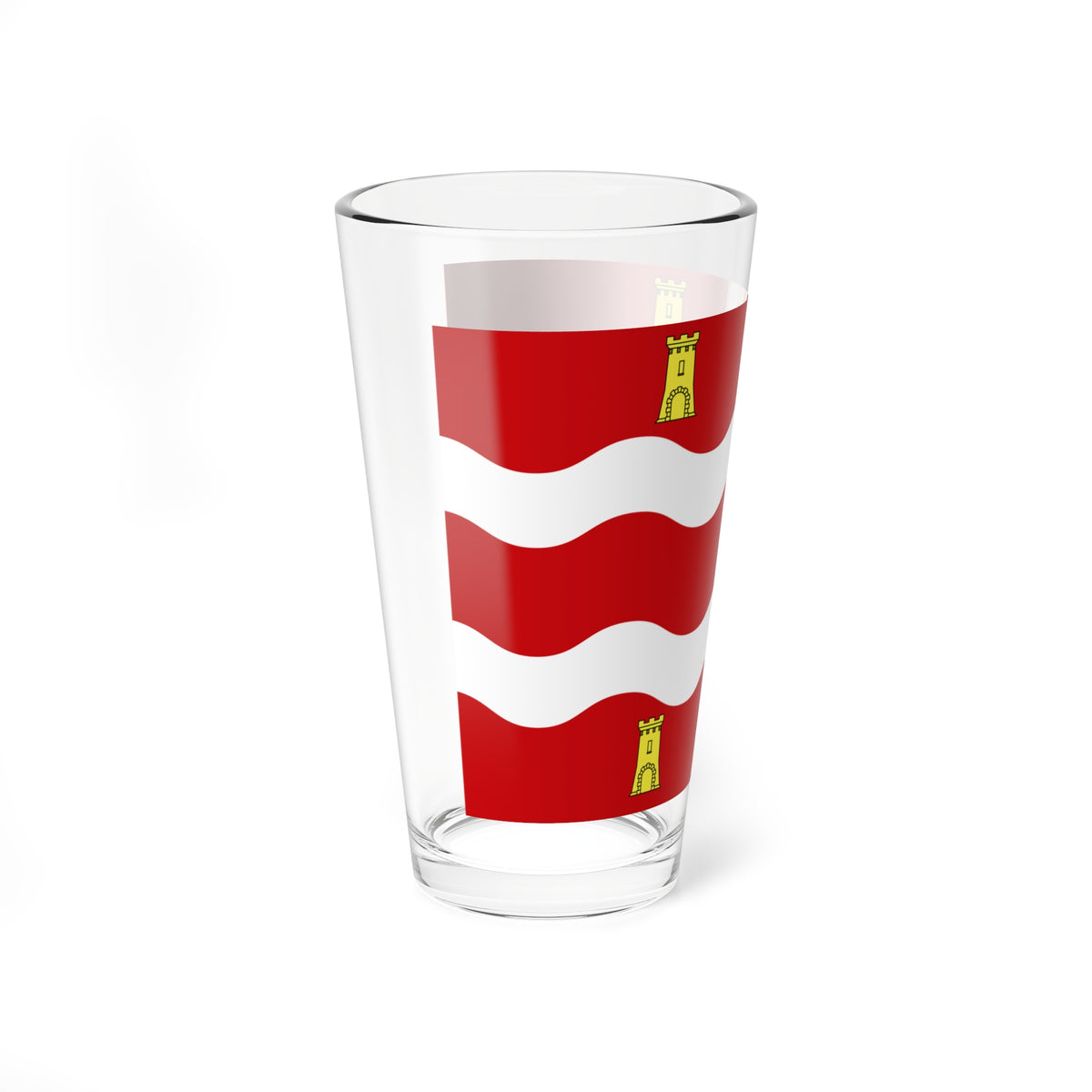 Drapeau fr departement Deux-Sevres (France) Pint Glass 16oz