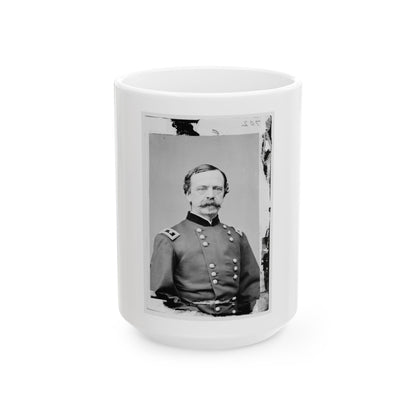 Portrait Of Maj. Gen. Daniel E. Sickles, Officer Of The Federal Army (U.S. Civil War) White Coffee Mug