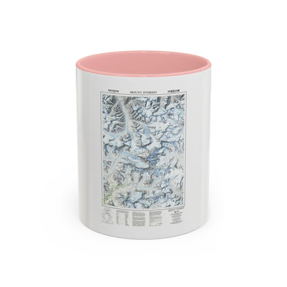 Mount Everest (1988) (Map) Accent Coffee Mug