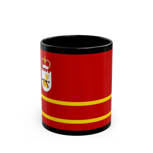 Flag of Smolensk Oblast Russia - Black Coffee Mug-11oz-Go Mug Yourself