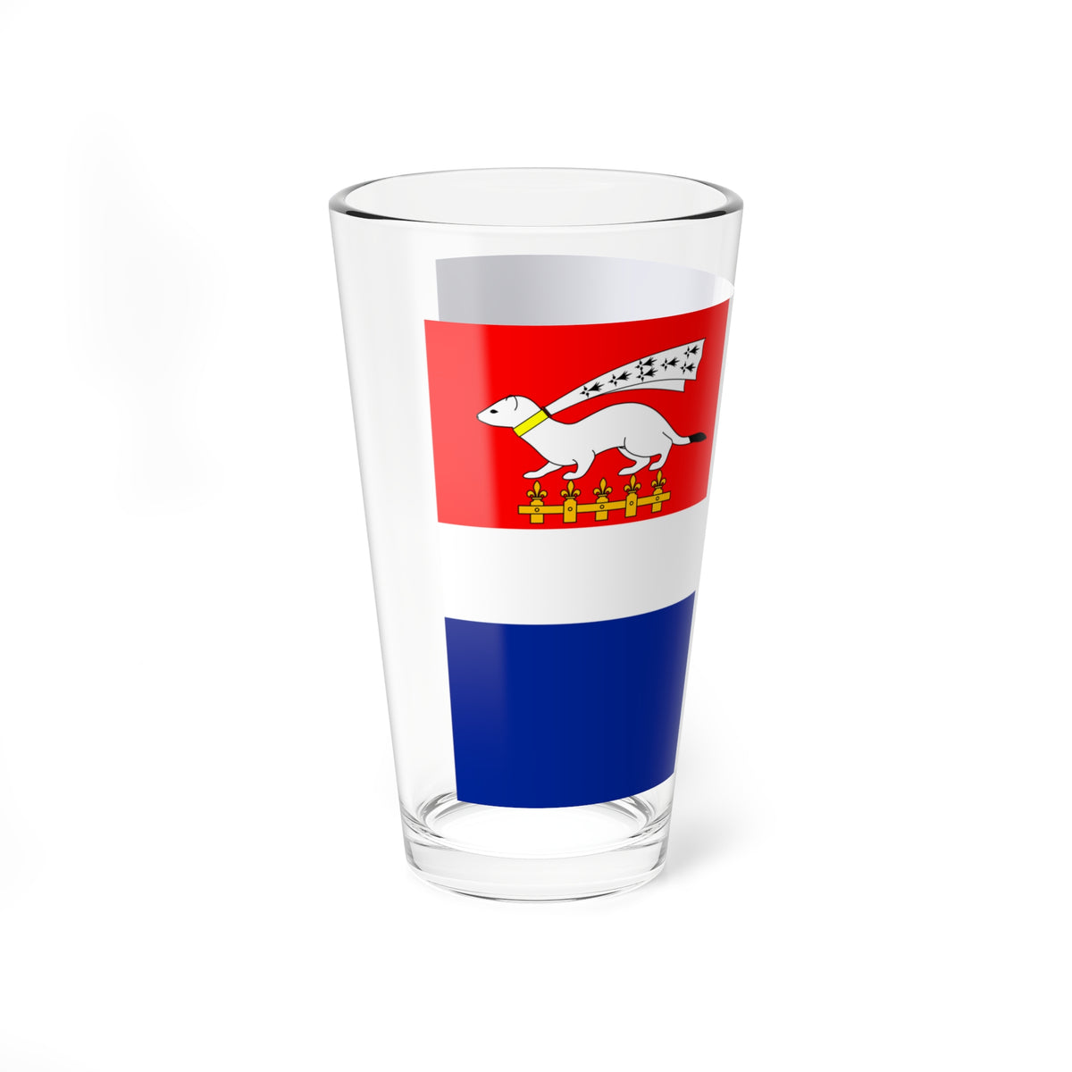 Drapeau de Saint-Malo 20e siecle (France) Pint Glass 16oz