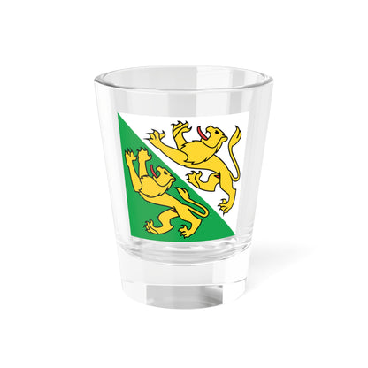 Flag of Canton of Thurgau (Switzerland) Shot Glass 1.5oz