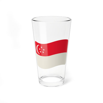 Iconol flag Singapore (Singapore) Pint Glass 16oz