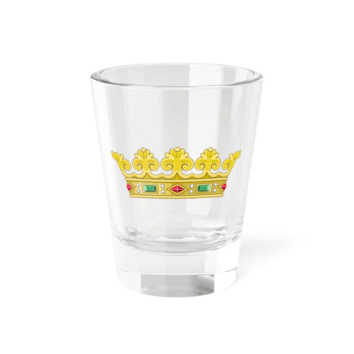 Heraldic Royal Crown of Portugal - Opened (Portugal) (Coat of Arms) Shot Glass 1.5oz