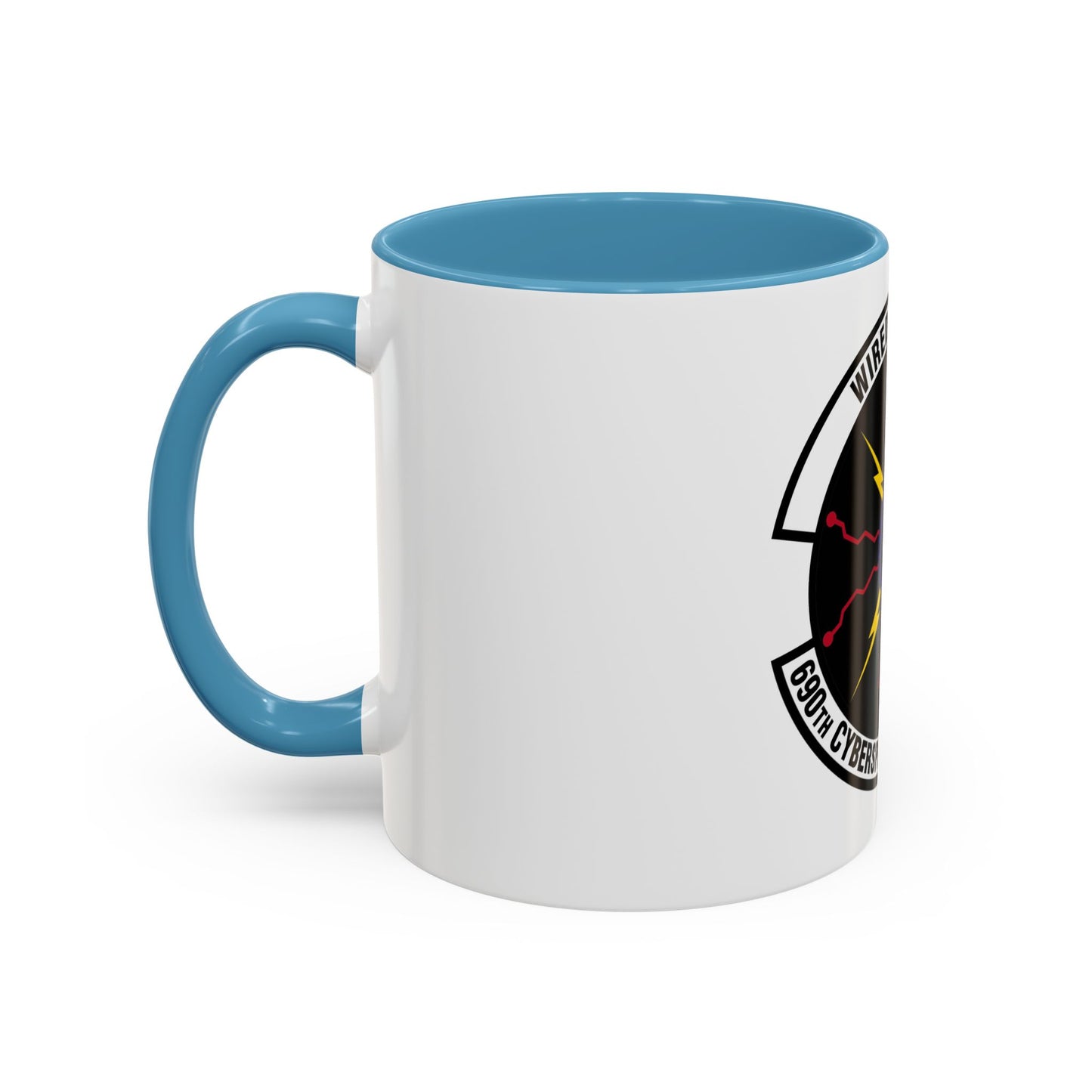 690 Cyberspace Operations Squadron AFSPC (U.S. Air Force) Accent Coffee Mug