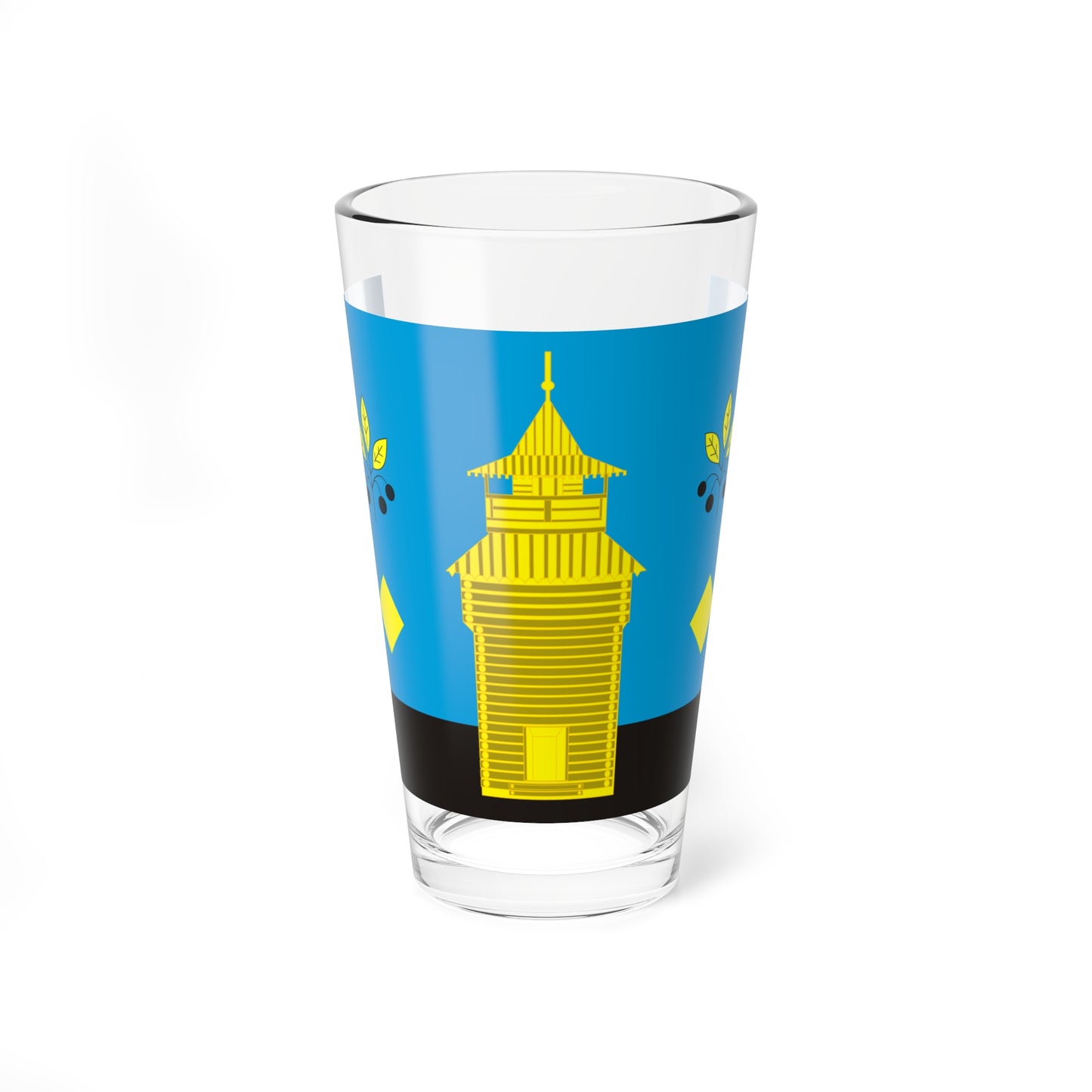 Flag of Cheremkhovsky rayon (Russia) Pint Glass 16oz