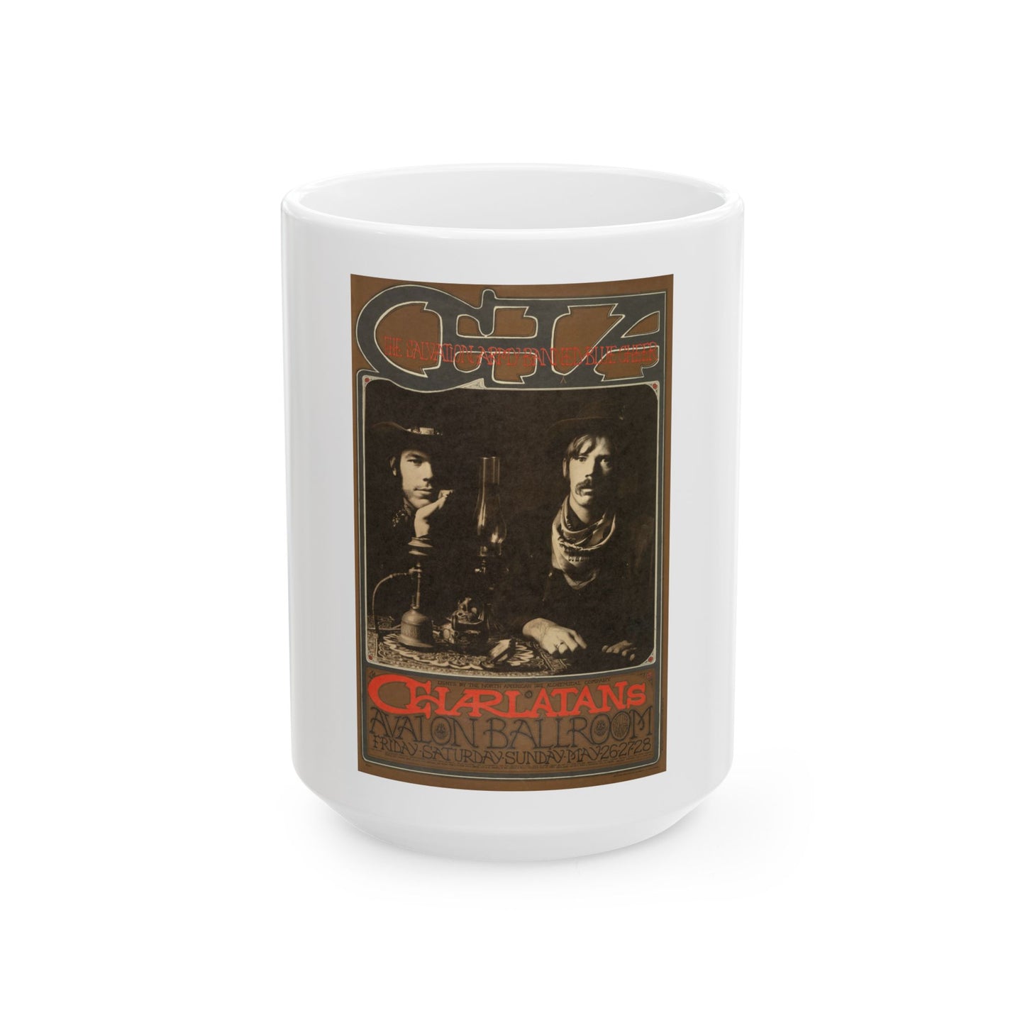 The Charlatans Poster (Music Poster) White Coffee Mug