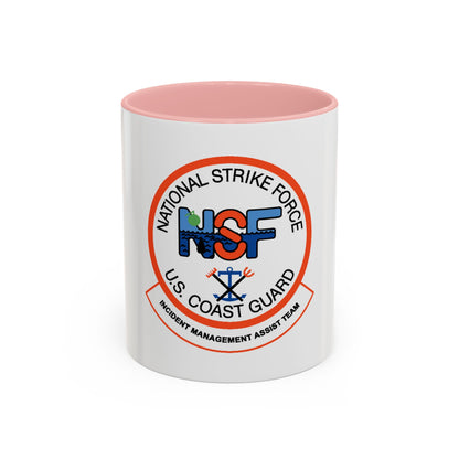 USCG NSF Incident Management Assist Team (U.S. Coast Guard) Accent Coffee Mug