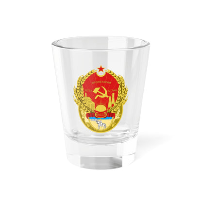 Coat of arms of Kazakhstan 1927-1937 (Kazakhstan) (Coat of Arms) Shot Glass 1.5oz