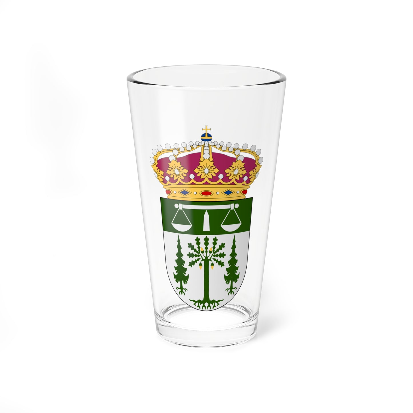Uddevalla tingsrätt vapen (Sweden) (Coat of Arms) Pint Glass 16oz