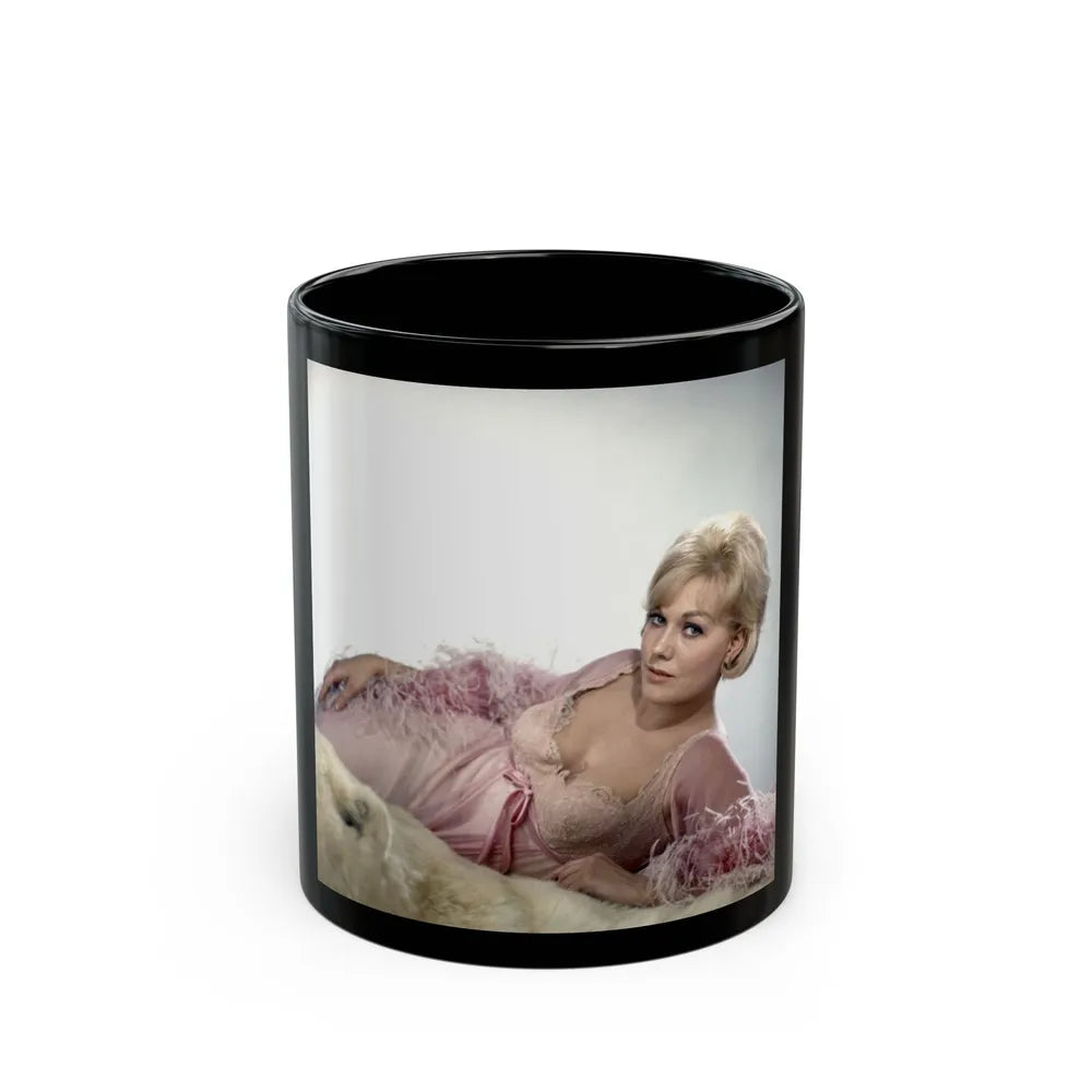 Kim Novak #330 (Vintage Female Icon) Black Coffee Mug-11oz-Go Mug Yourself