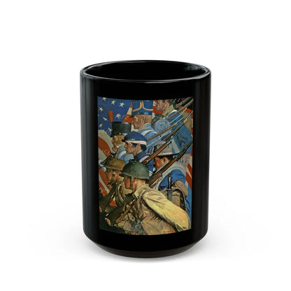 Rockwell2 (12) - Black Coffee Mug-15oz-Go Mug Yourself