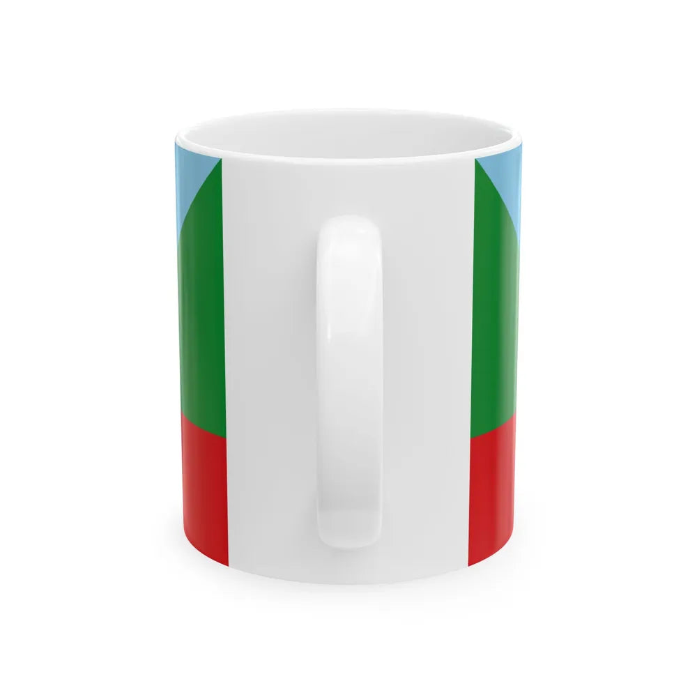 Flag of Chachapoyas capital of the Amazonas Region Peru - White Coffee Mug-Go Mug Yourself