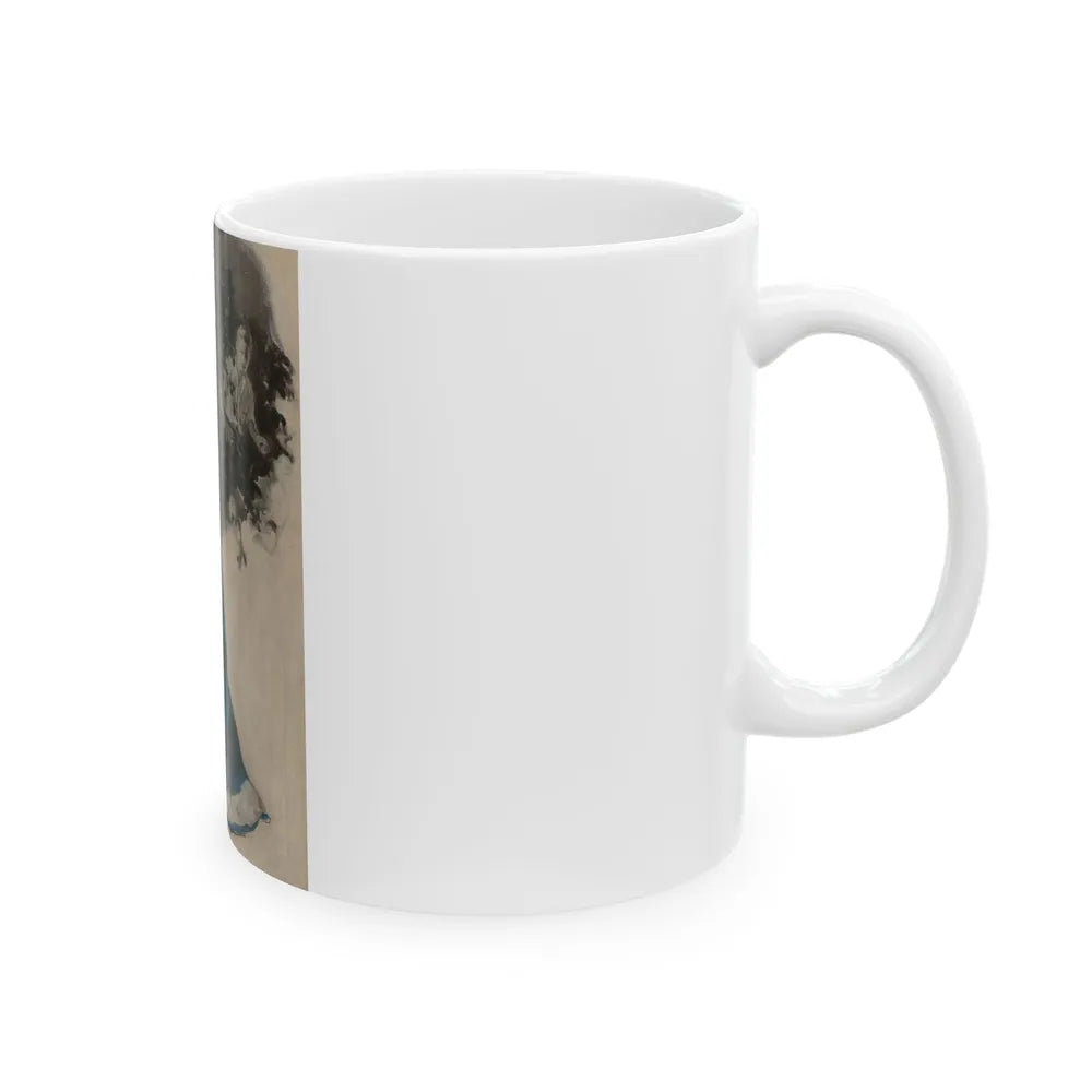 Couple Embracing - White Coffee Mug-Go Mug Yourself