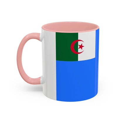 Naval Jack of Algeria - Accent Coffee Mug-Go Mug Yourself