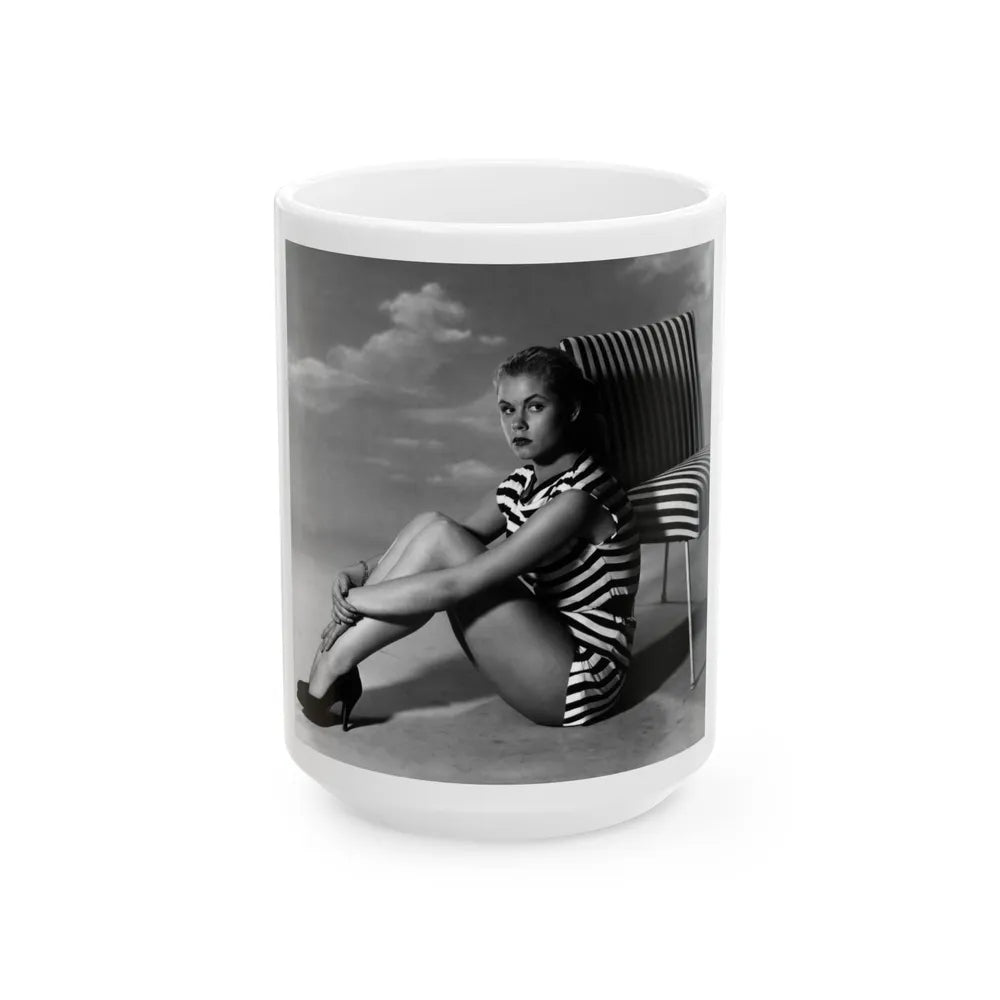 Elizabeth Montgomery #83 (Vintage Female Icon) White Coffee Mug-15oz-Go Mug Yourself