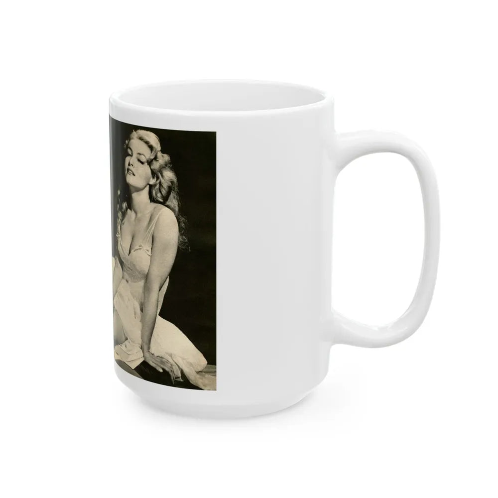 Julie Newmar #232 (Vintage Female Icon) White Coffee Mug-Go Mug Yourself