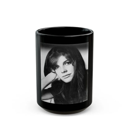 Katharine Ross #01 (Vintage Female Icon) Black Coffee Mug-15oz-Go Mug Yourself