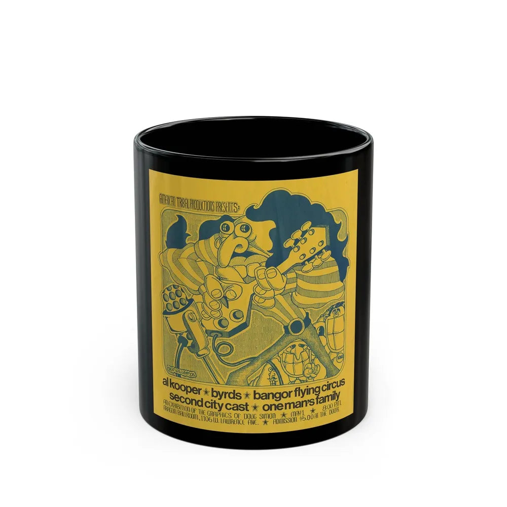 skip williamson 1970 (Music Poster) Black Coffee Mug-11oz-Go Mug Yourself