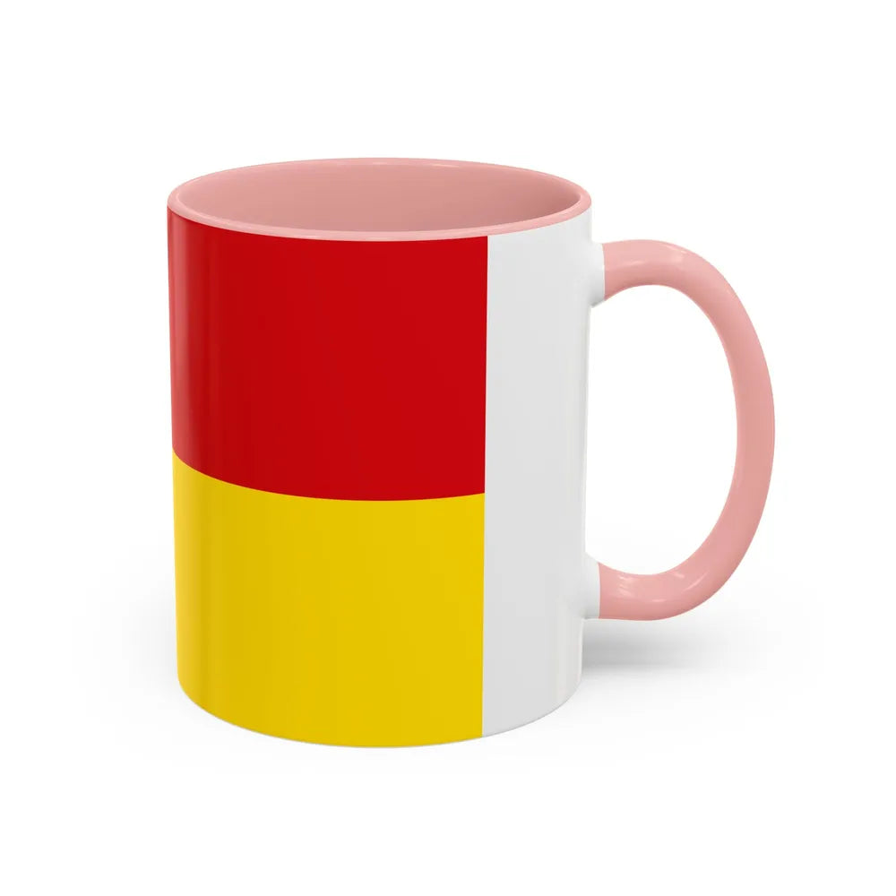 Flag of Borken Germany - Accent Coffee Mug-Go Mug Yourself