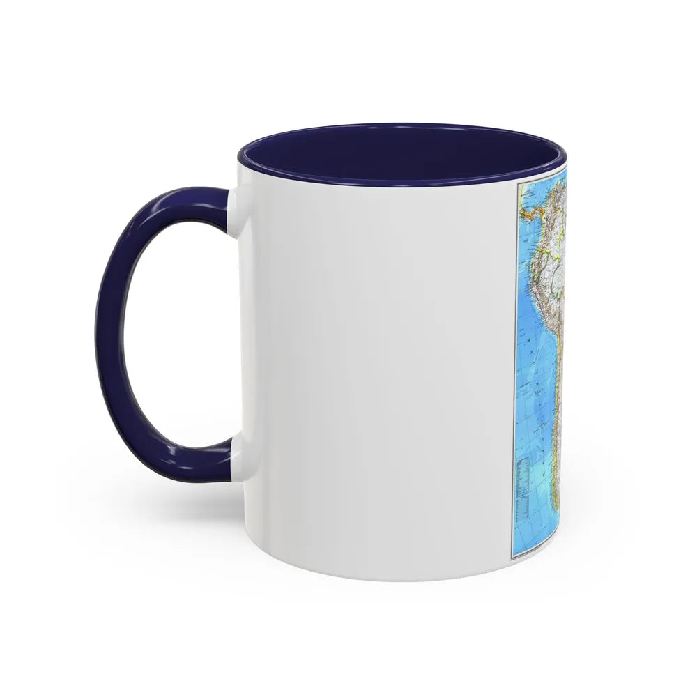 South America (1992) (Map) Accent Coffee Mug-Go Mug Yourself