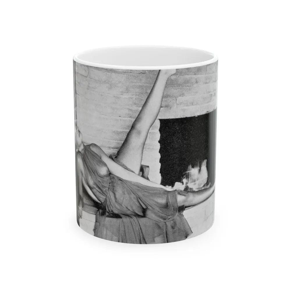 Dawn Richard #18 - See through top (Vintage Female Icon) White Coffee Mug-11oz-Go Mug Yourself