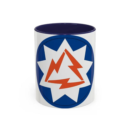 93rd Signal Brigade 2 (U.S. Army) Accent Coffee Mug 11oz Navy - Go Mug Yourself