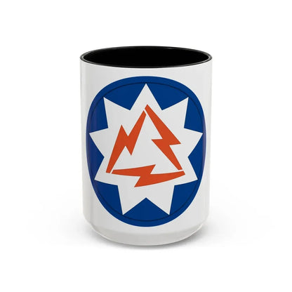 93rd Signal Brigade 2 (U.S. Army) Accent Coffee Mug 15oz Black - Go Mug Yourself
