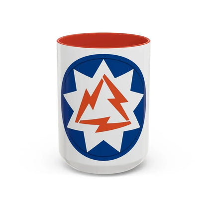 93rd Signal Brigade 2 (U.S. Army) Accent Coffee Mug 15oz Red - Go Mug Yourself
