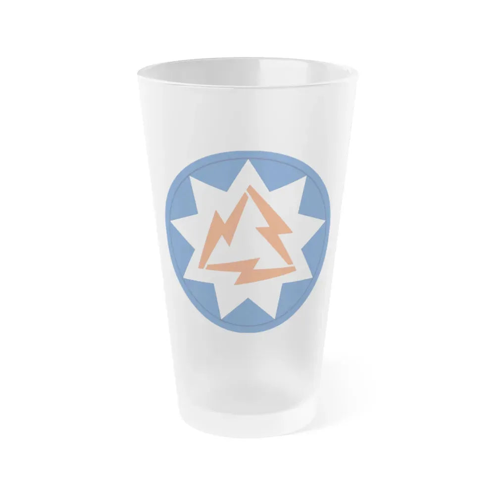 93rd Signal Brigade 2 (U.S. Army) Frosted Pint Glass 16oz Default Title - Go Mug Yourself