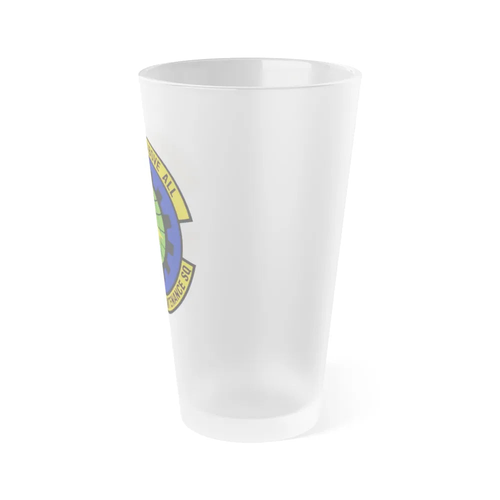 94 Aircraft Maintenance Squadron AFRC (U.S. Air Force) Frosted Pint Glass 16oz-Go Mug Yourself