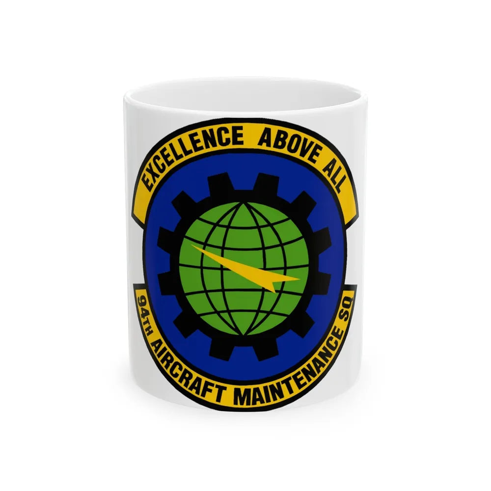 94 Aircraft Maintenance Squadron AFRC (U.S. Air Force) White Coffee Mug-11oz-Go Mug Yourself