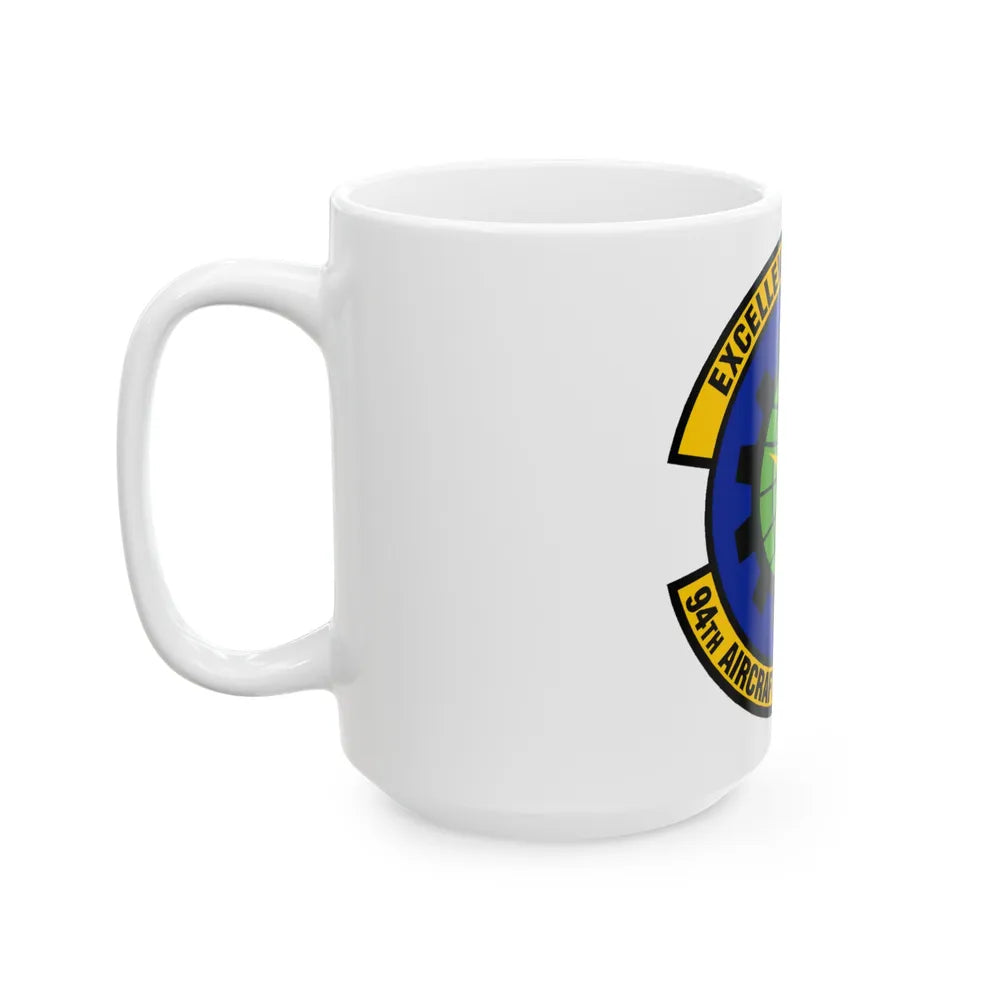 94 Aircraft Maintenance Squadron AFRC (U.S. Air Force) White Coffee Mug-Go Mug Yourself