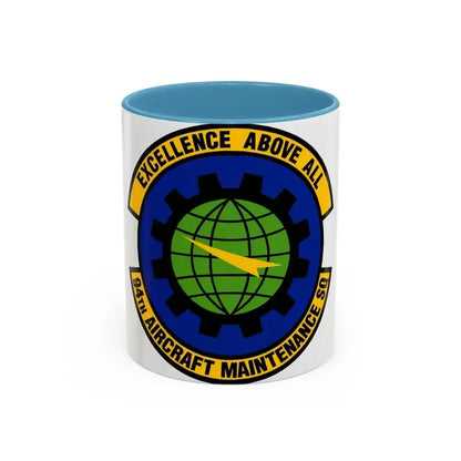 94 Aircraft Maintenance Squadron AFRC (U.S. Air Force) Accent Coffee Mug 11oz Light Blue - Go Mug Yourself