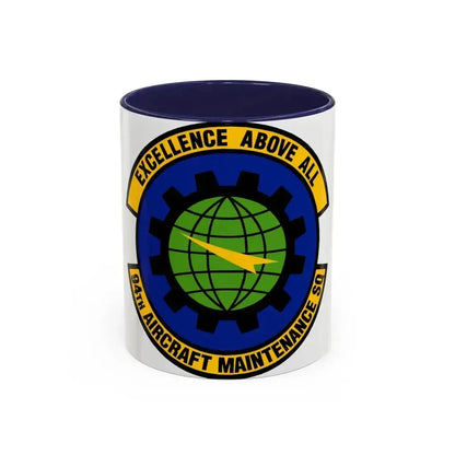94 Aircraft Maintenance Squadron AFRC (U.S. Air Force) Accent Coffee Mug 11oz Navy - Go Mug Yourself