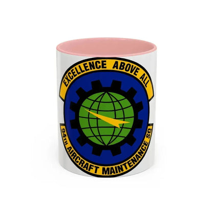 94 Aircraft Maintenance Squadron AFRC (U.S. Air Force) Accent Coffee Mug 11oz Pink - Go Mug Yourself