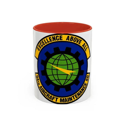 94 Aircraft Maintenance Squadron AFRC (U.S. Air Force) Accent Coffee Mug 11oz Red - Go Mug Yourself