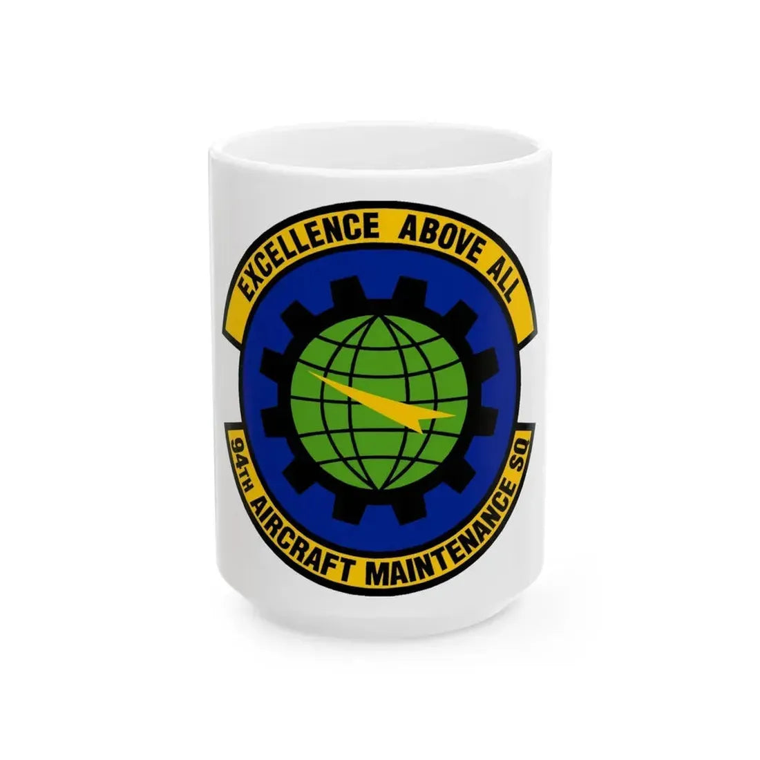 94 Aircraft Maintenance Squadron AFRC (U.S. Air Force) White Coffee Mug 15oz - Go Mug Yourself