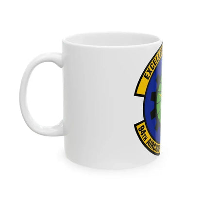 94 Aircraft Maintenance Squadron AFRC (U.S. Air Force) White Coffee Mug - Go Mug Yourself