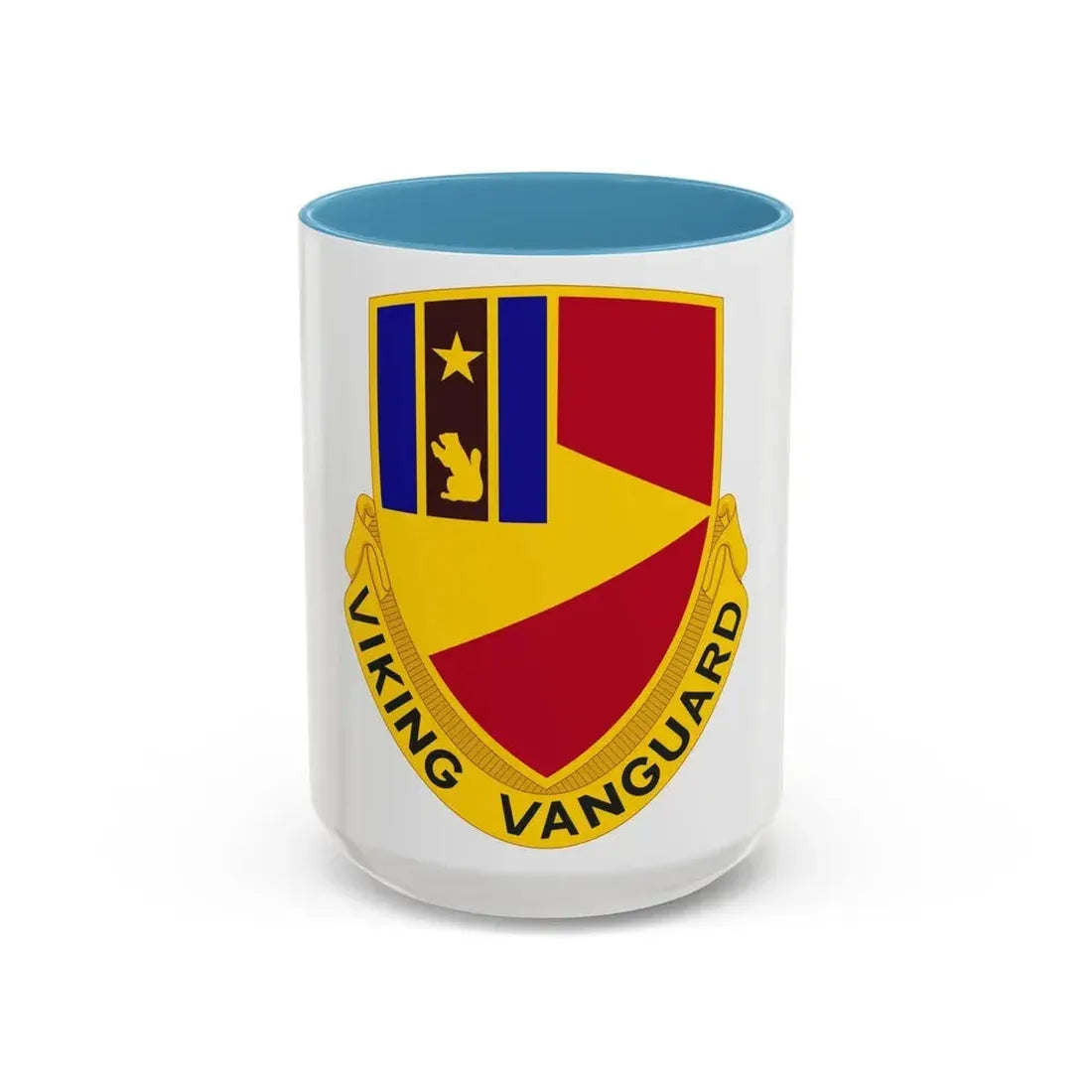 94 Cavalry Regiment (U.S. Army) Accent Coffee Mug 15oz Light Blue - Go Mug Yourself