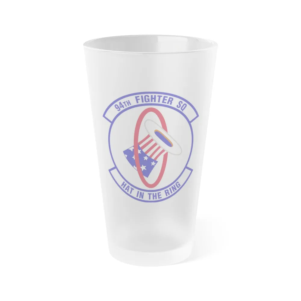 94 Fighter Squadron ACC (U.S. Air Force) Frosted Pint Glass 16oz-16oz-Frosted-Go Mug Yourself