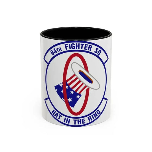 94 Fighter Squadron ACC (U.S. Air Force) Accent Coffee Mug 11oz Black - Go Mug Yourself