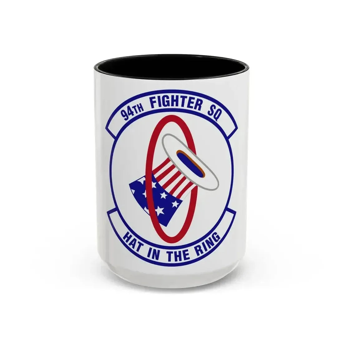 94 Fighter Squadron ACC (U.S. Air Force) Accent Coffee Mug 15oz Black - Go Mug Yourself