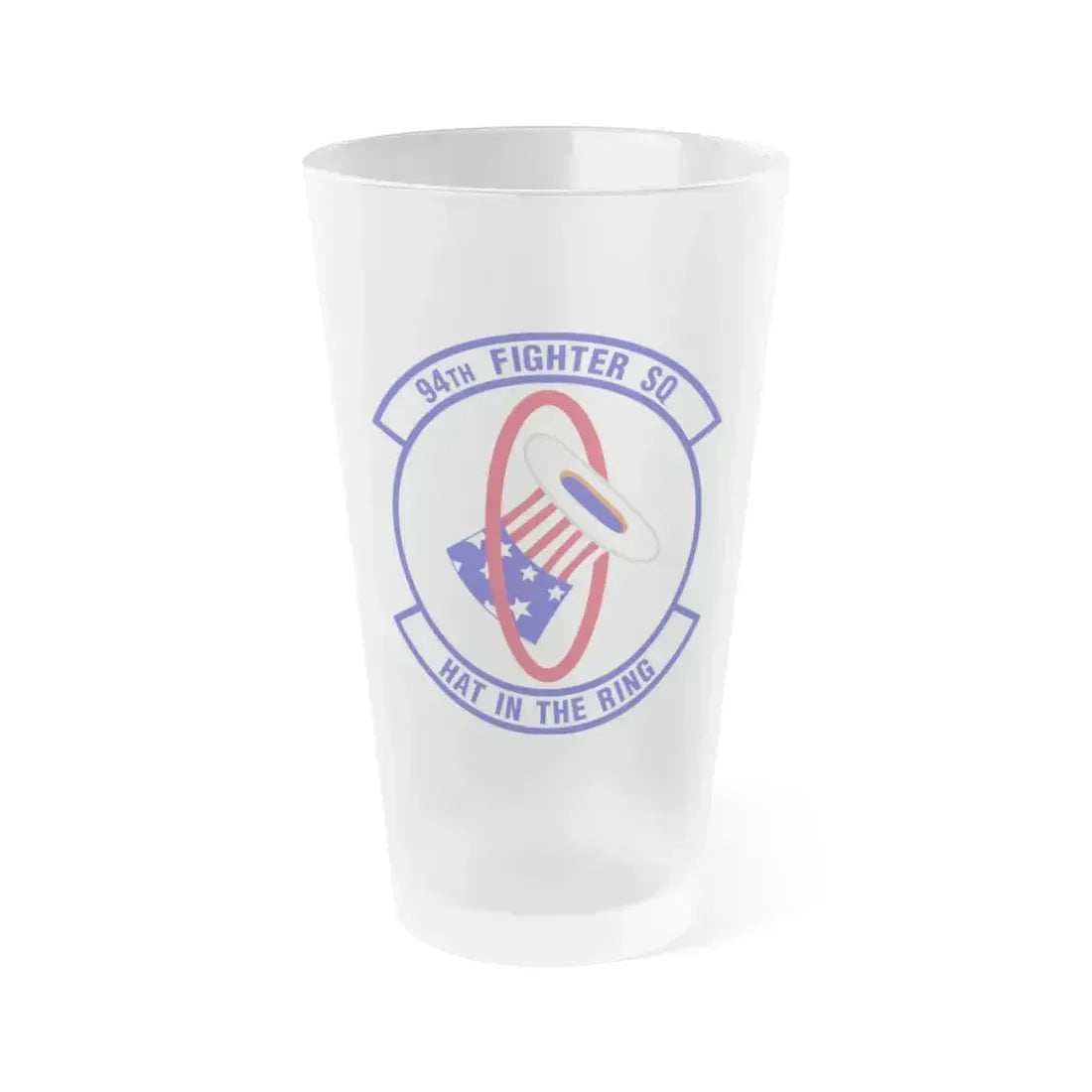 94 Fighter Squadron ACC (U.S. Air Force) Frosted Pint Glass 16oz 16oz Frosted - Go Mug Yourself