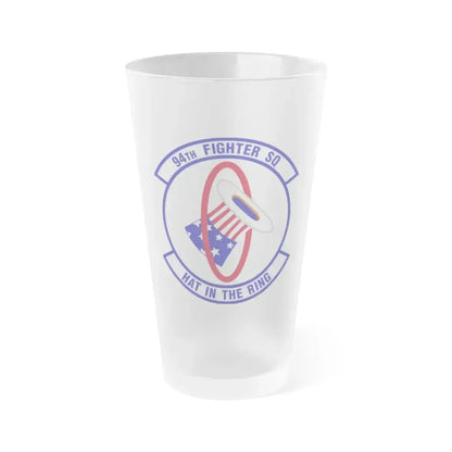 94 Fighter Squadron ACC (U.S. Air Force) Frosted Pint Glass 16oz 16oz Frosted - Go Mug Yourself