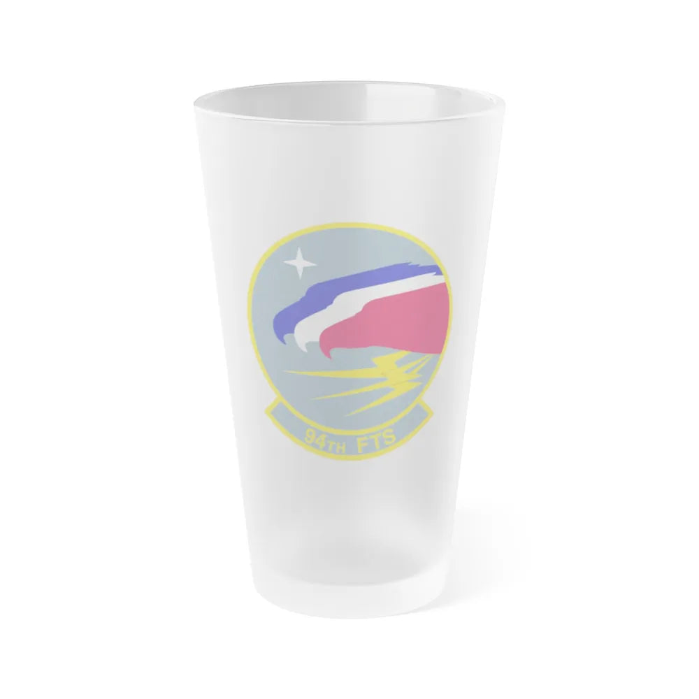 94 Flying Training Squadron AETC (U.S. Air Force) Frosted Pint Glass 16oz-16oz-Frosted-Go Mug Yourself