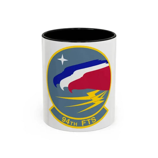 94 Flying Training Squadron AETC (U.S. Air Force) Accent Coffee Mug 11oz Black - Go Mug Yourself