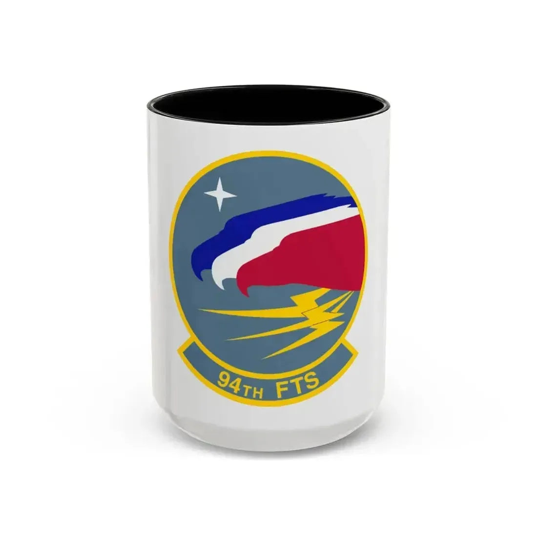 94 Flying Training Squadron AETC (U.S. Air Force) Accent Coffee Mug 15oz Black - Go Mug Yourself