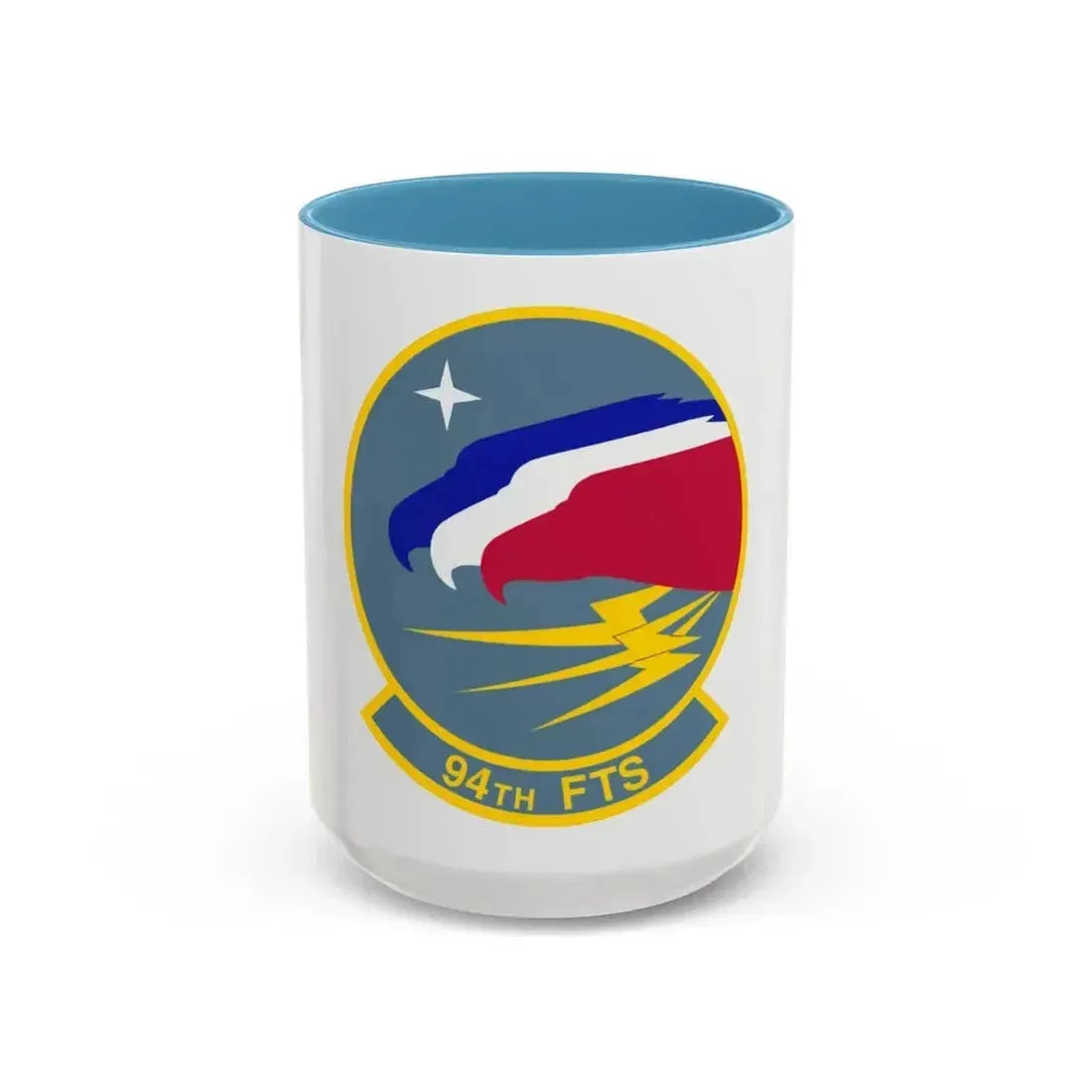94 Flying Training Squadron AETC (U.S. Air Force) Accent Coffee Mug 15oz Light Blue - Go Mug Yourself