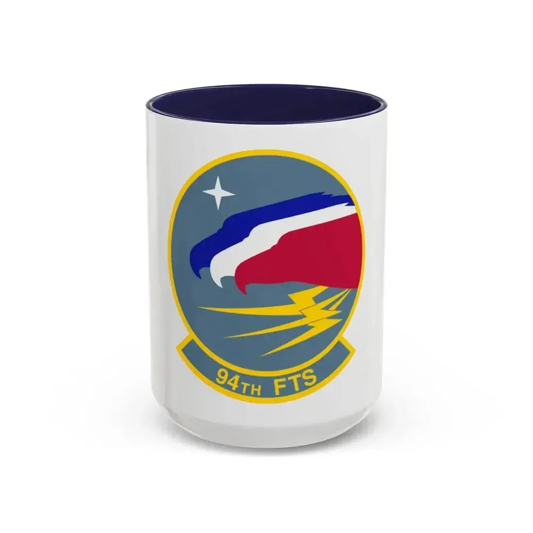 94 Flying Training Squadron AETC (U.S. Air Force) Accent Coffee Mug 15oz Navy - Go Mug Yourself